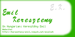 emil kereszteny business card